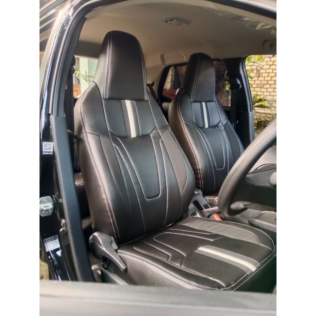 sarung jok mobil ayla,agya,brio ,yaris,wagon,dll 2 baris kain kwalitas  medium