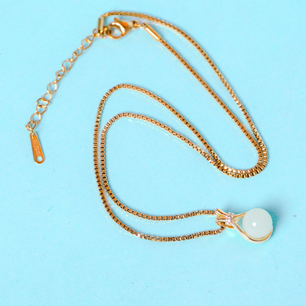 Eka Swasa x Sade Jewelry - Kalung Titanium Wanita Gold Plated 18k YKL02