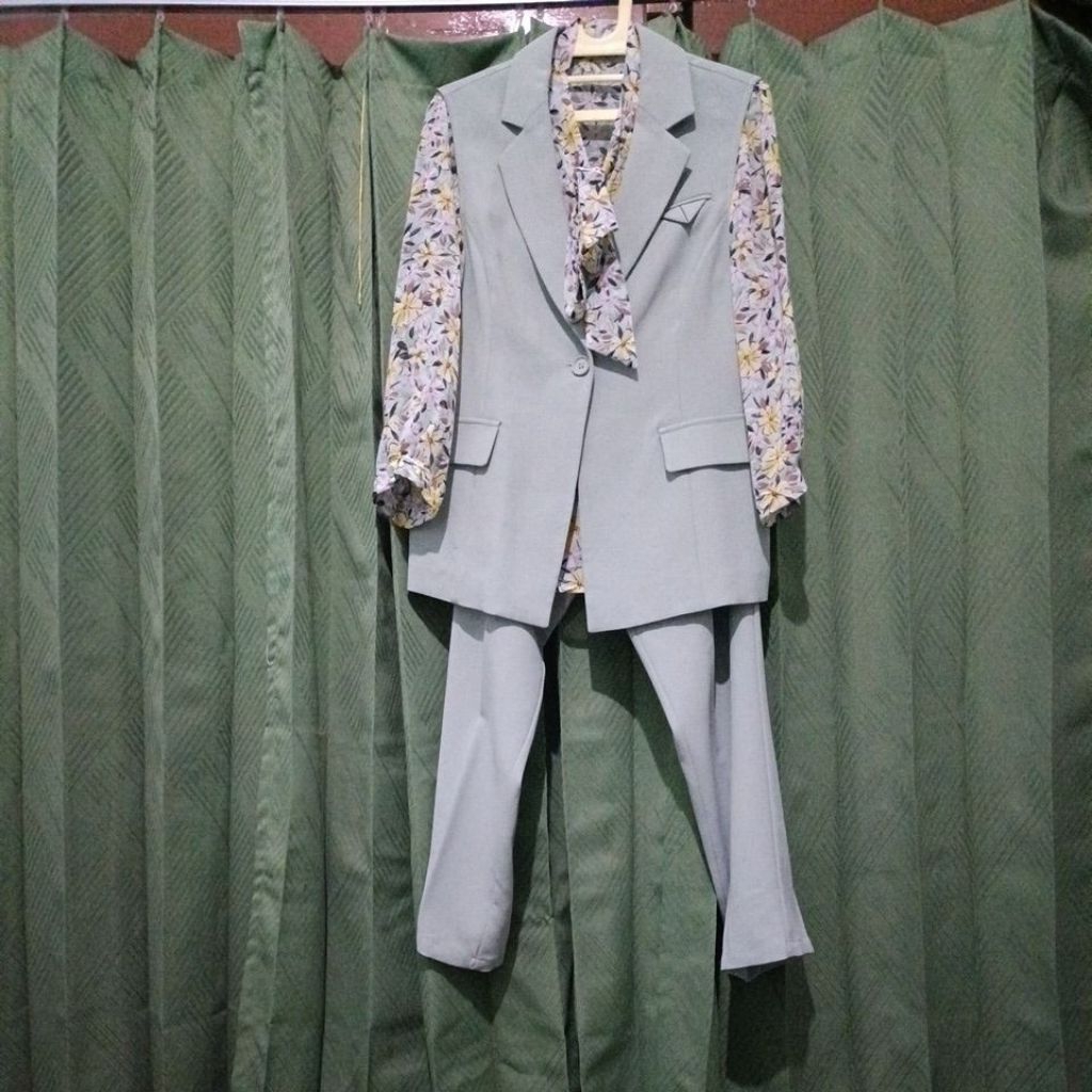 3in1 Set Kantor Mint Preloved Pribadi