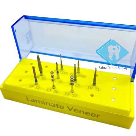 Dental diamond bur Kit high speed Set / bur set finishing cavity preparasi / bur set Composite & bur