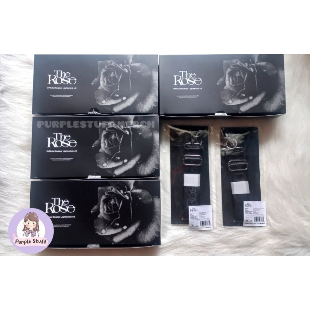 [READY STOCK] OFFICIAL LIGHTSTICK THE ROSE VER. 2 ROSTAR DAN ROSTAR STRAP