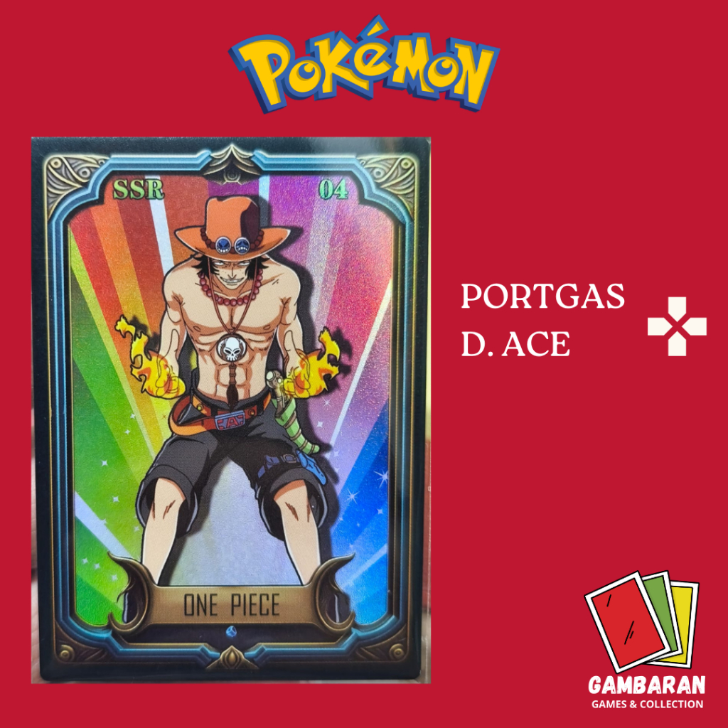 Portgas D. Ace SSR-04 One Piece CCG Kartu Koleksi
