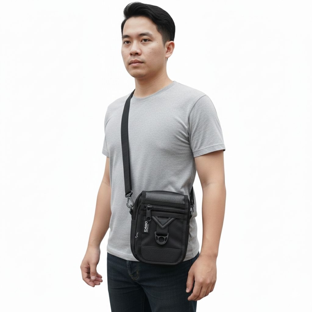 Tas Selempang Pria Sling Bag Tas Pria Tas hp Pria Tas Hp selempang Tas hp Cowok Tas Sabuk pinggang t