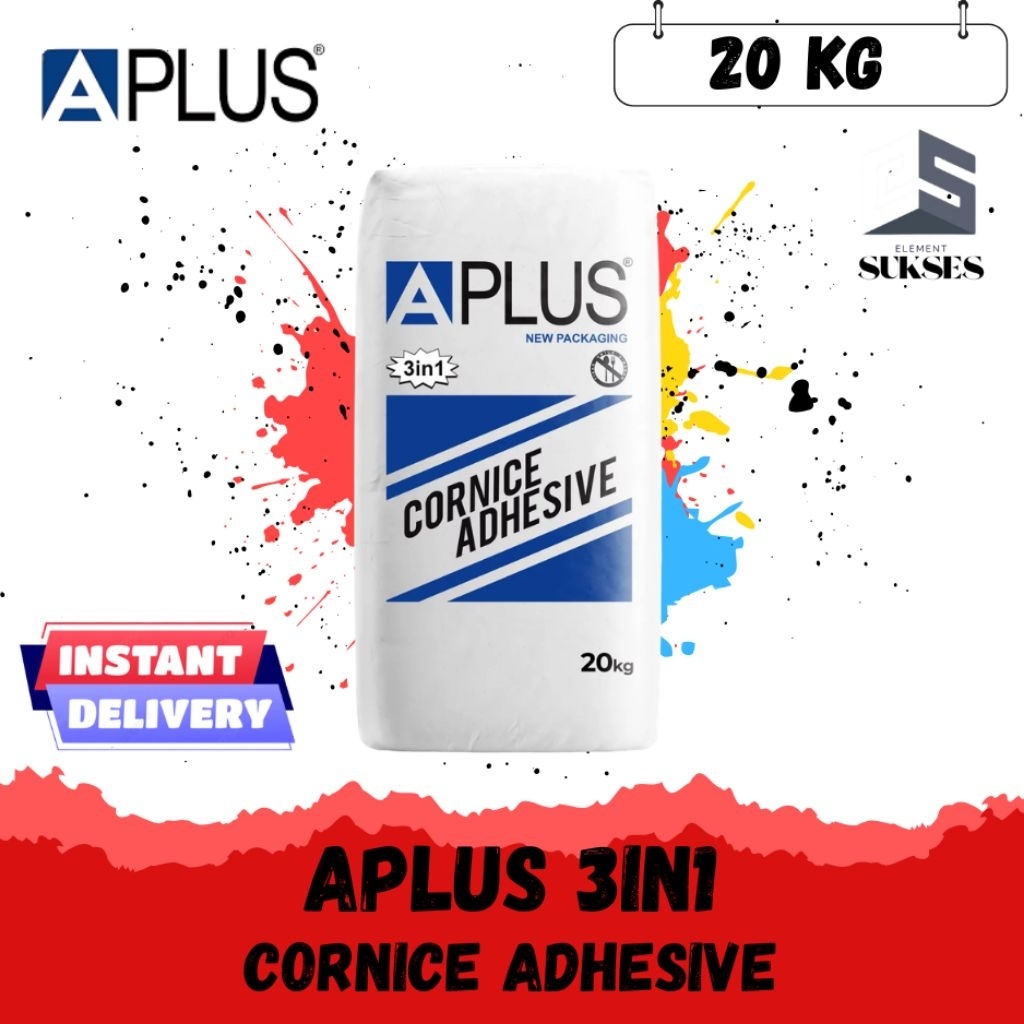 A PLUS CORNICE ADHESIVE KOMPON GYPSUM 20KG