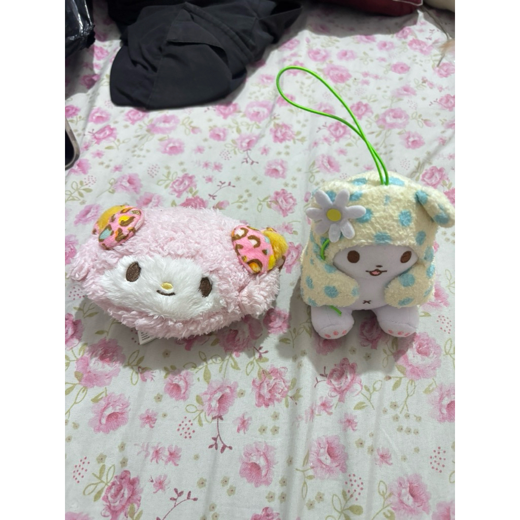 sanrio plush keychain sweet piano & marumo