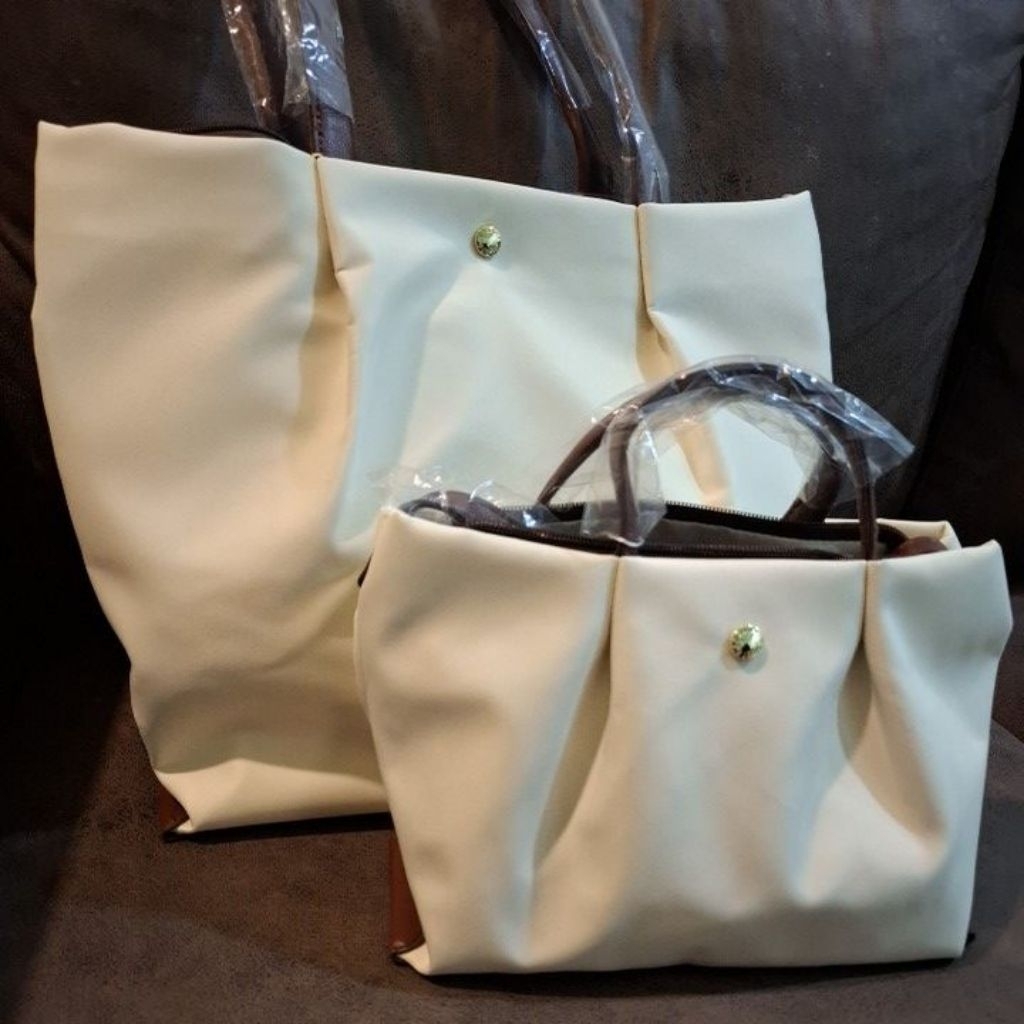 totebag legato largo ivory anello bag