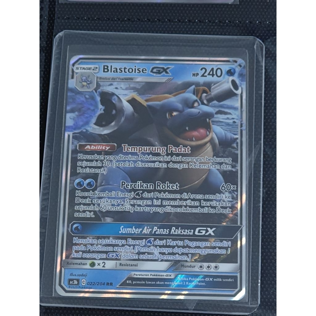 Kartu Pokemon Blastoise RR Original