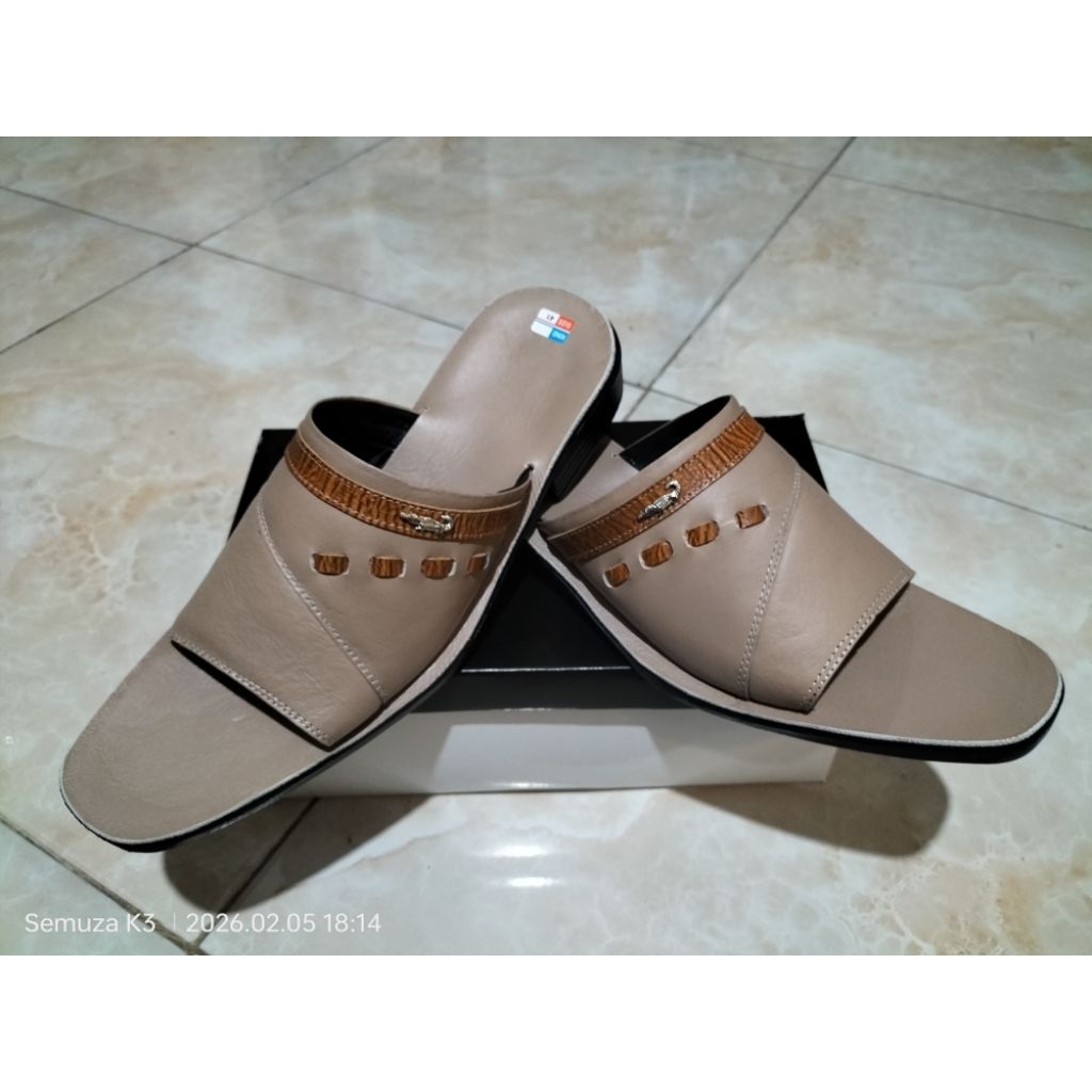 Sandal Kulit Stok Ready uk 41 Alas Kulit