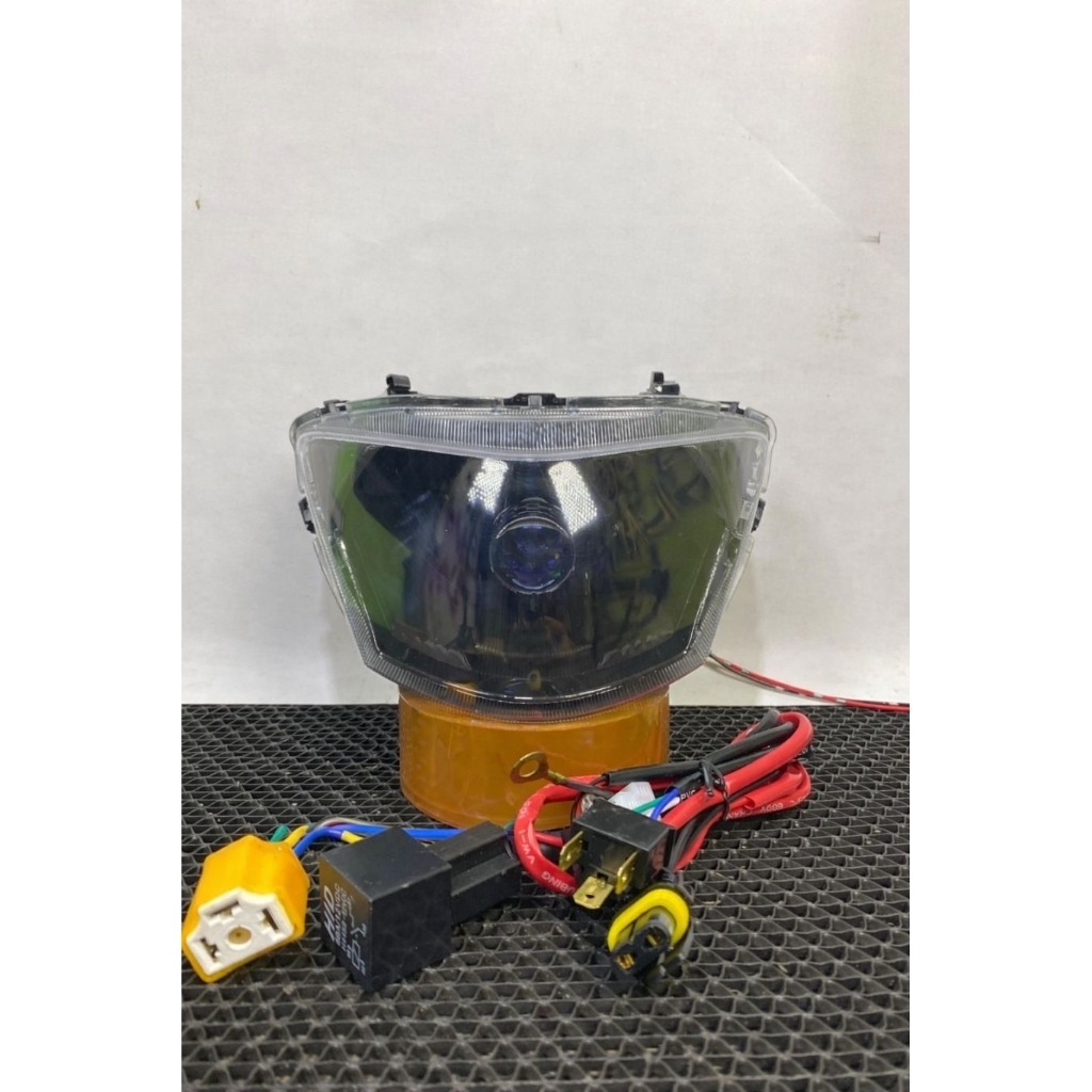 Refektor Lampu Depan Biled H4 + Socket Mio J Mio GT Tinggal pasang
