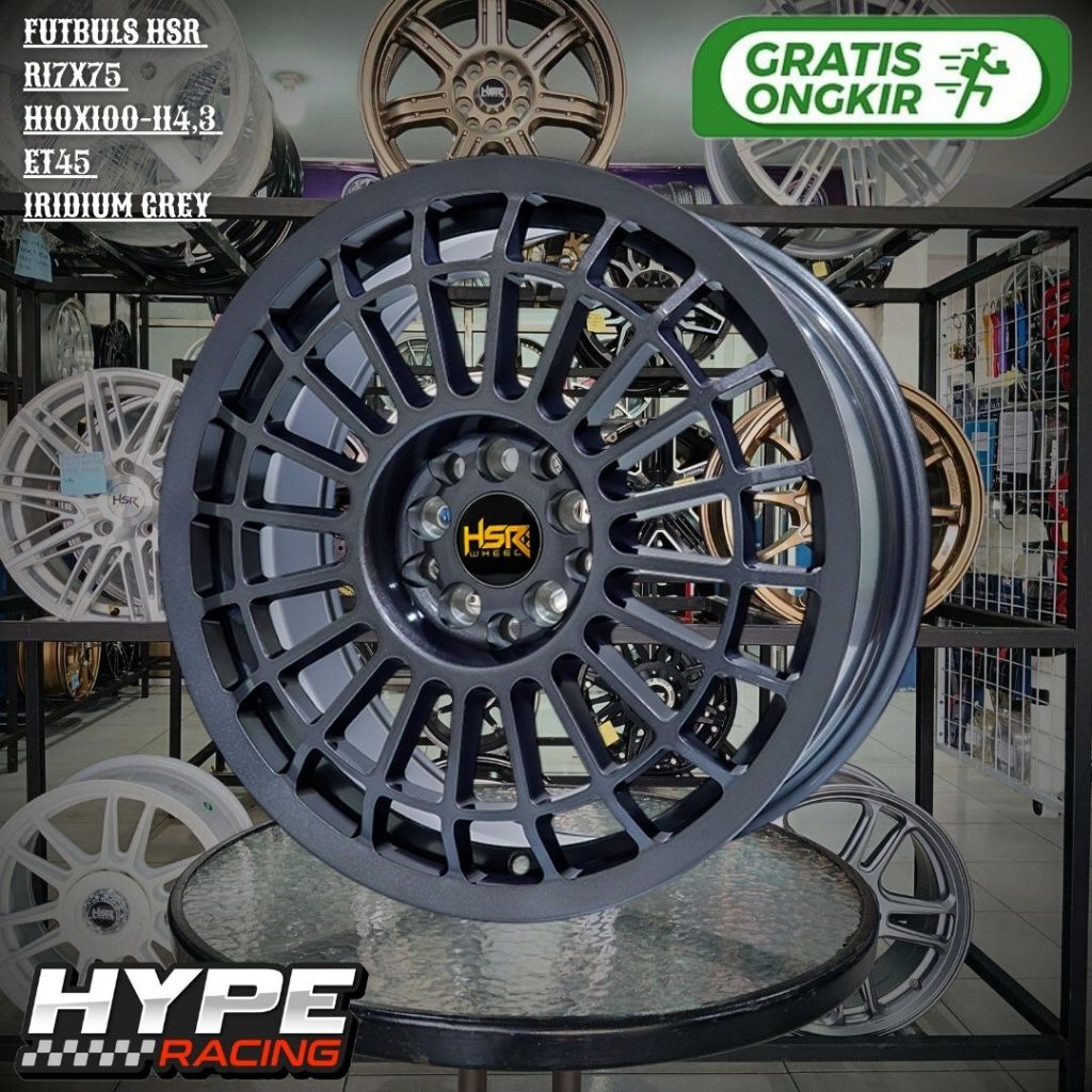 Velg Mobil HSR R17 Grey Untuk HRV , OUTLANDER , JUKE , RUSH HSR Futbuls Ring 17