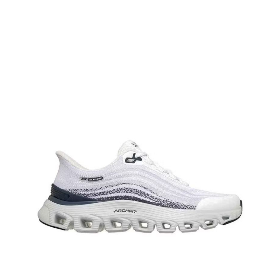 Skechers ARCH FIT GLIDE STEP WAVE Men's Sneakers Shoes -  White