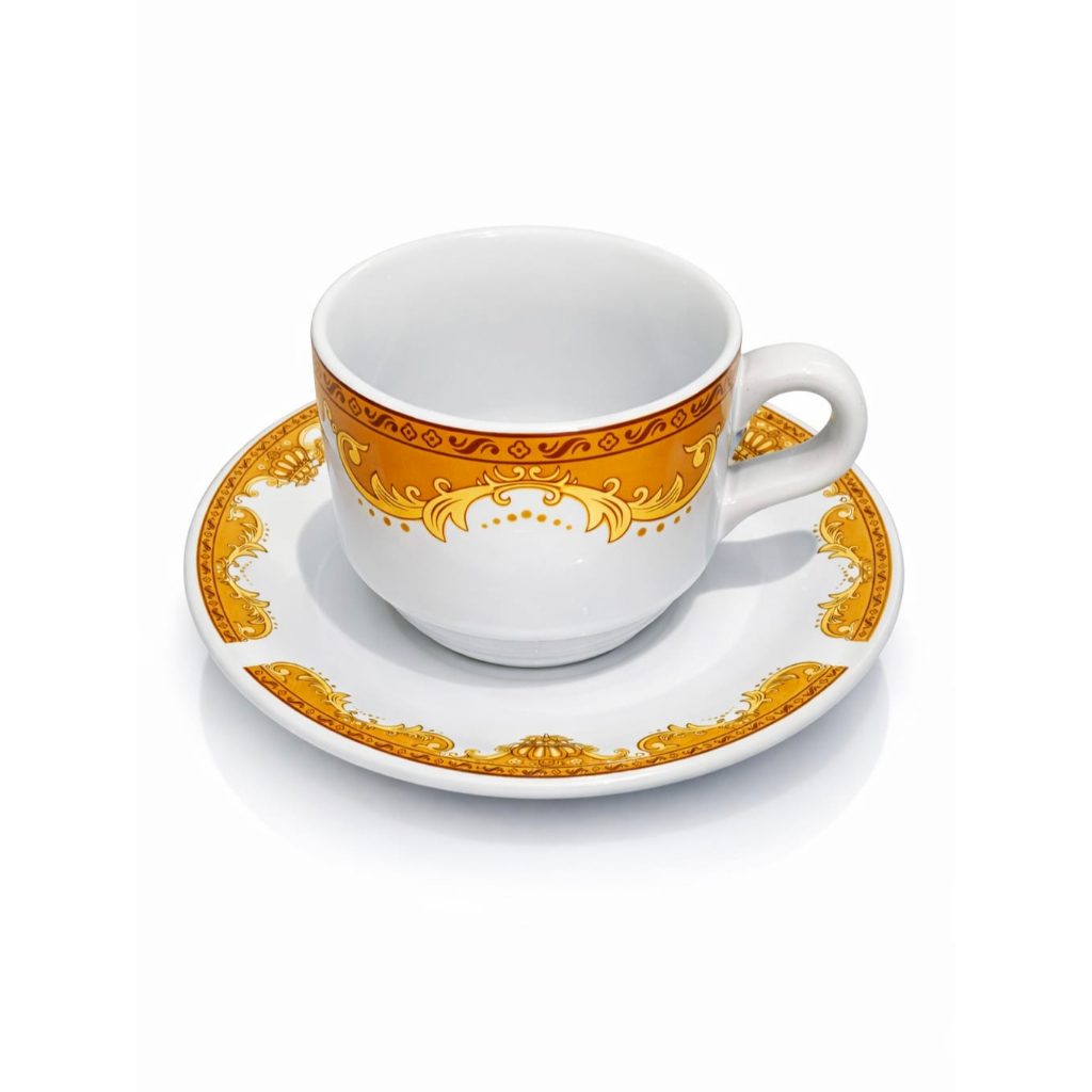 cangkir set keramik, cangkir set mahkota.