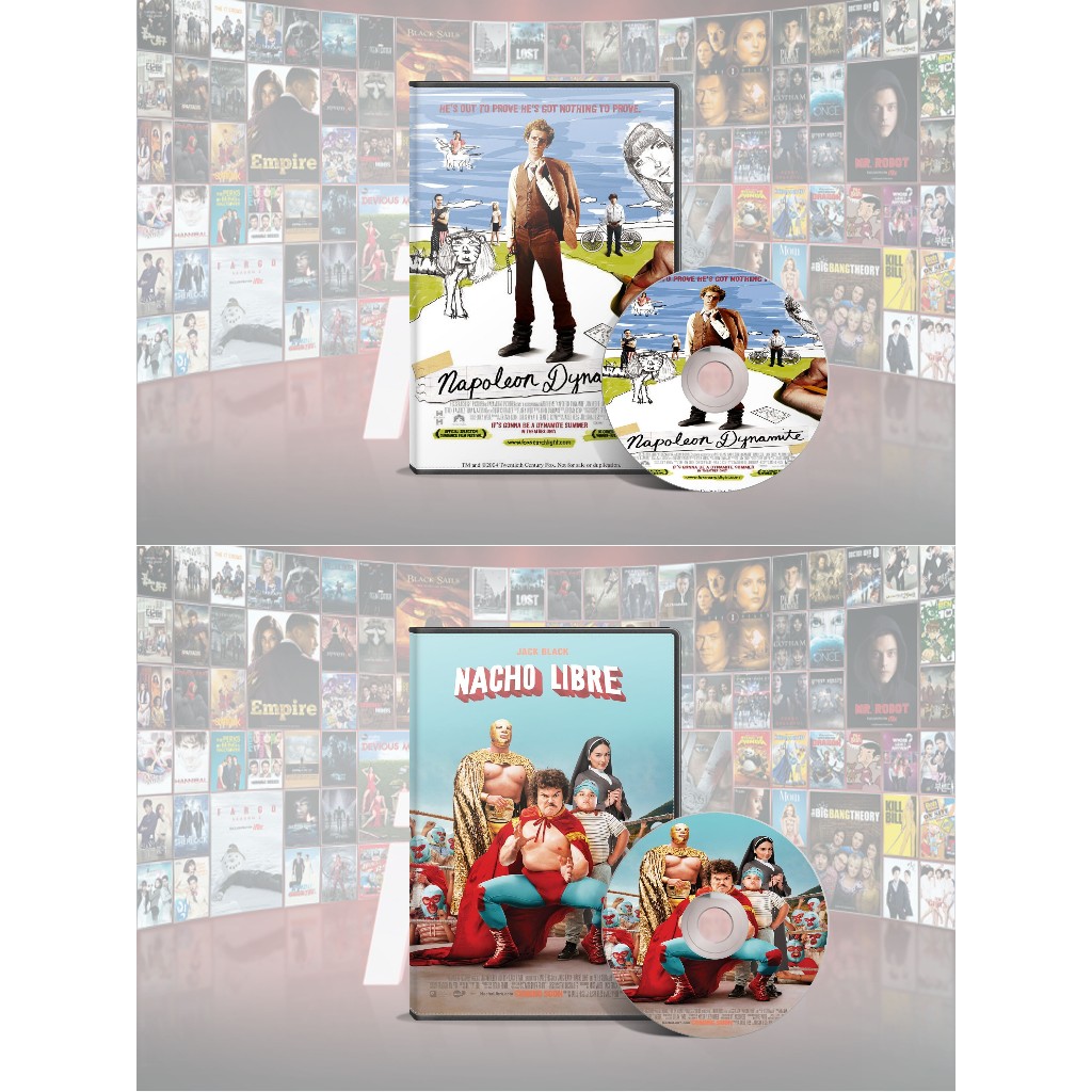 DVD Napoleon Dynamite (2004) + DVD Nacho Libre (2006) Collector Edition