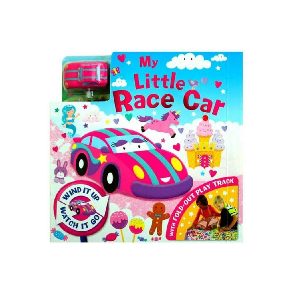 Wind it Up Watch it Go My Little Race Car Interactive Book by Igloo Books