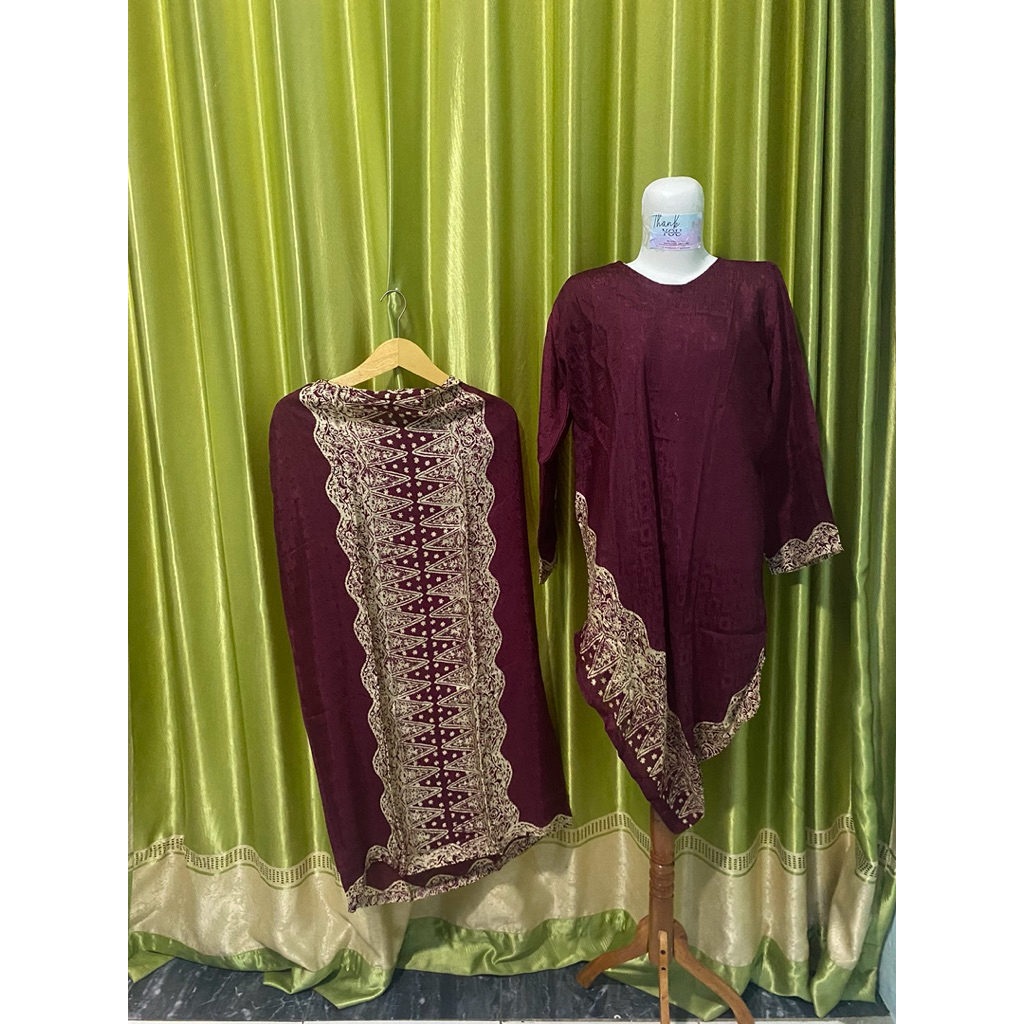 SETELAN BATIK WANITA VISCOSE MODEL PADANG