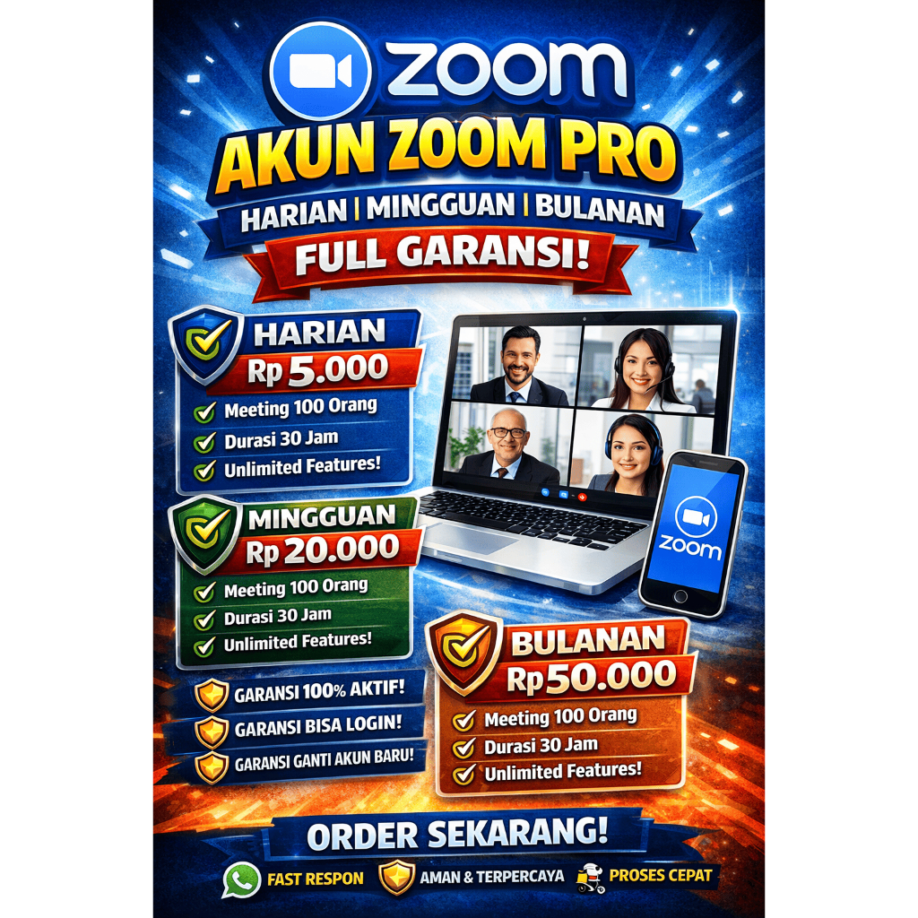 Zoom Pro - Harian / Mingguan / Bulanan