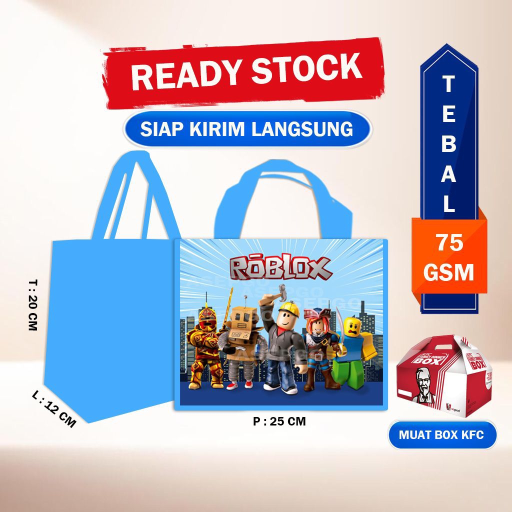 Tas ultah ROBLOX ANAK/tas souvrnir ulang tahun ROBLOX