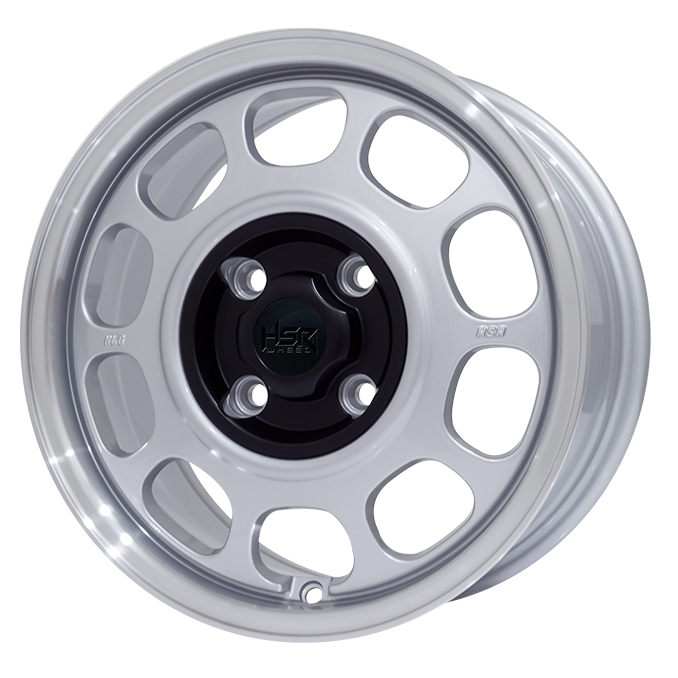 Velg mobil racing model kaleng ring 15 HSR KLG pcd 4x114 untuk avanza livina xenia dll r15 silver