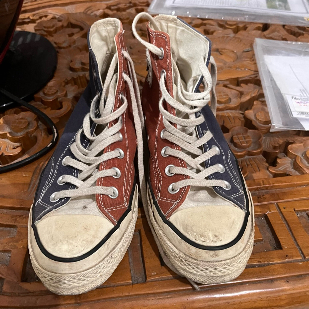 secnd conv CT 70s Hybrid Texture Bark/Navy Hi 100% Ori