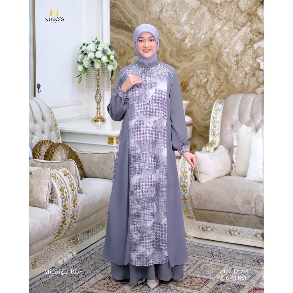 Tsana Dress by Ninos / Gamis Tsana Ninos / Gamis Ninos Terbaru Premium / Ninos Design Original