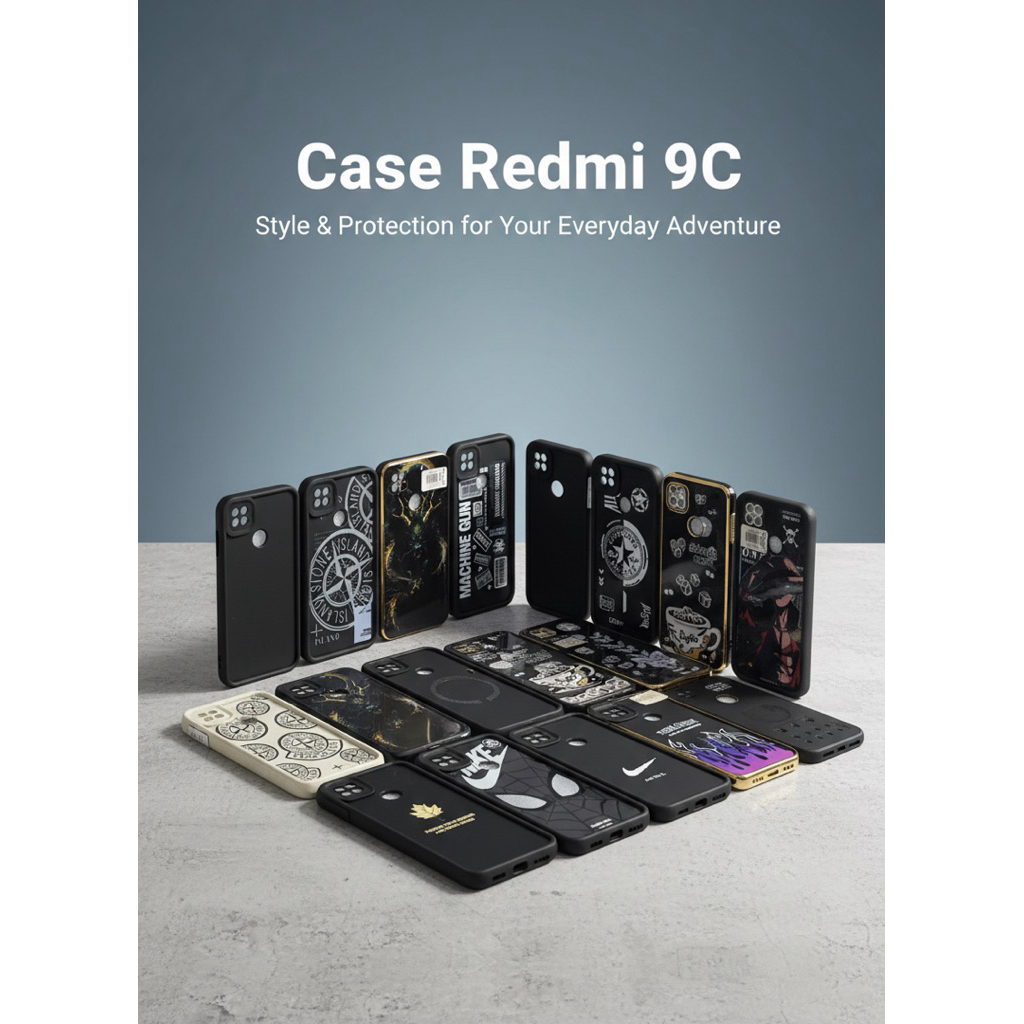 Case Redmi 9C 10A Softcase Karakter Cowok Cewek Casing HP Xiaomi Redmi 9C NFC Silikon Pelindung Kame