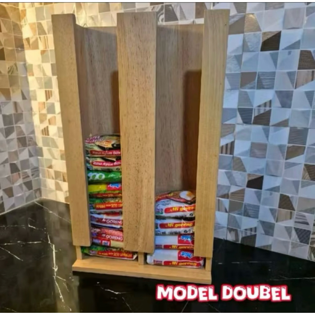 rak mie instan / tempat mie instan