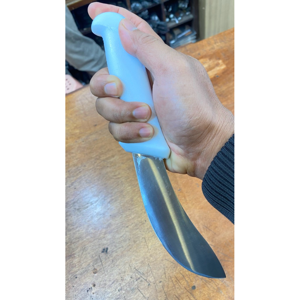 pisau daging/pisau dapur/pisau seset tramontina made in brazil handle grip putih