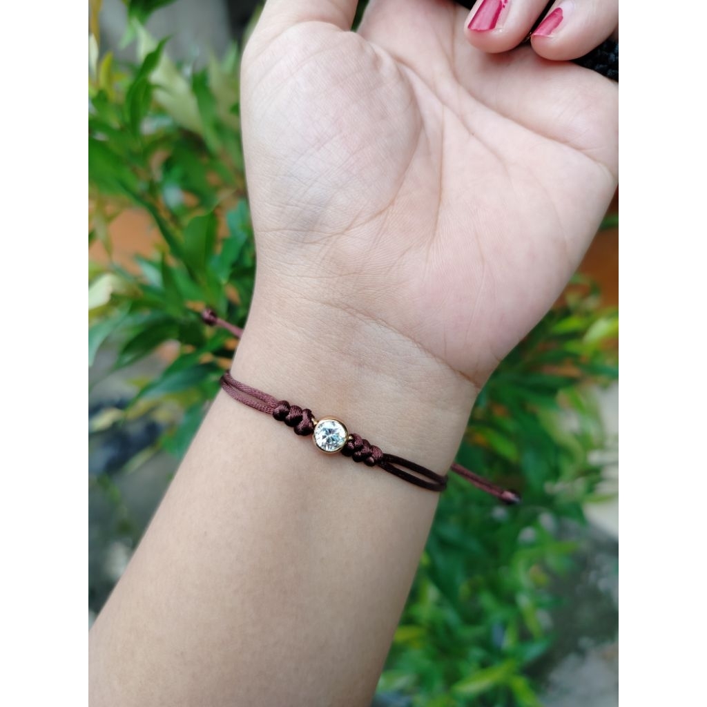 gelang tali kepang lapis emas viral