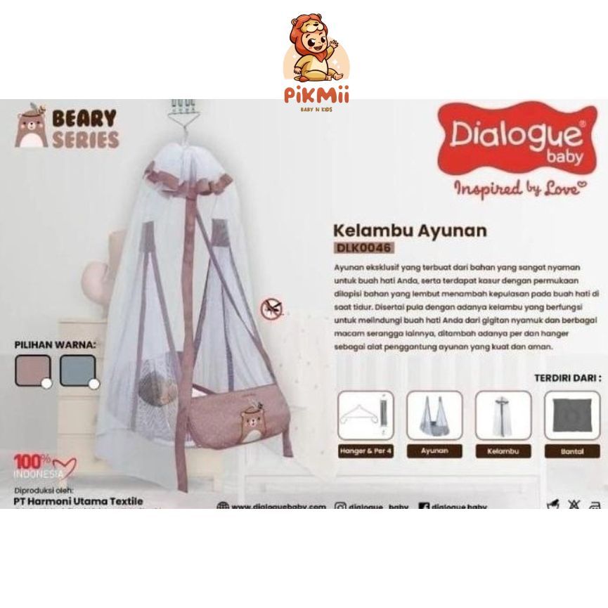 Dialogue Baby Kelambu Ayunan Beary Series DLK0046// pikmii babynkids