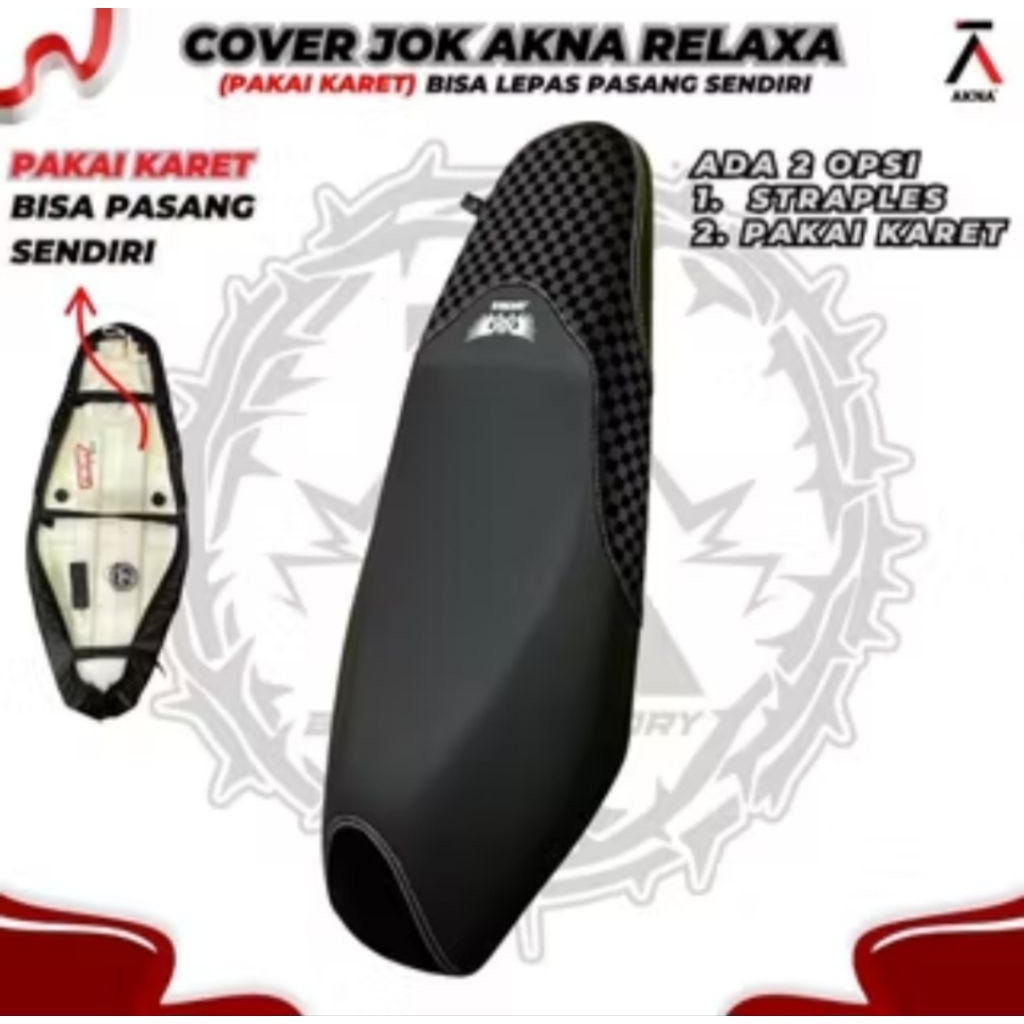 Cover Jok Motor Akna Relaxa/ Sarung Jok Motor Akna Kulit Jok Motor Akna Relaxa