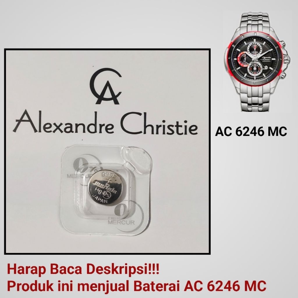 Baterai Jam Tangan Alexandre Christie AC 6246 MC