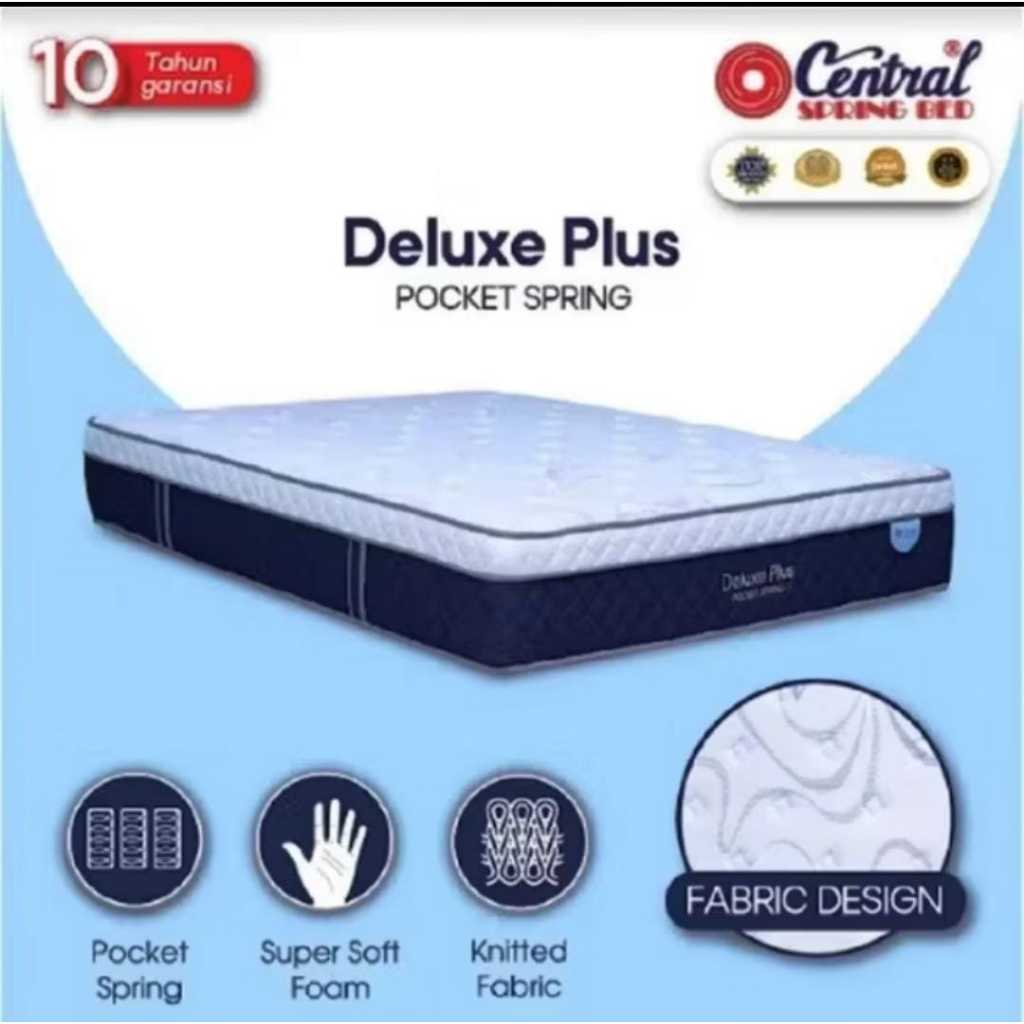 Springbed Central Deluxe Plus Pocket / Kasur Central Deluxe Plus Pocket - Central Springbed