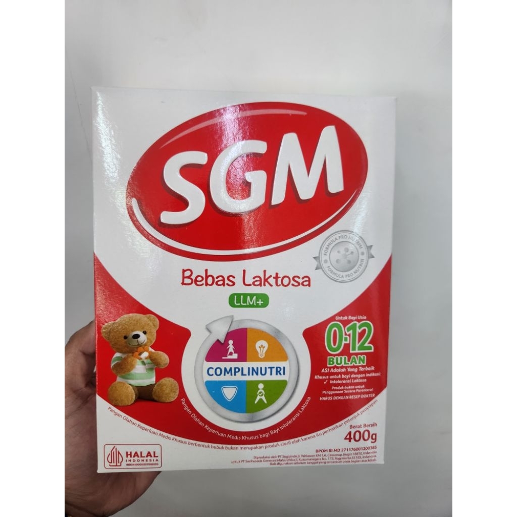 SGM LLM+ Susu Formula Bayi Bebas Laktosa 400gr