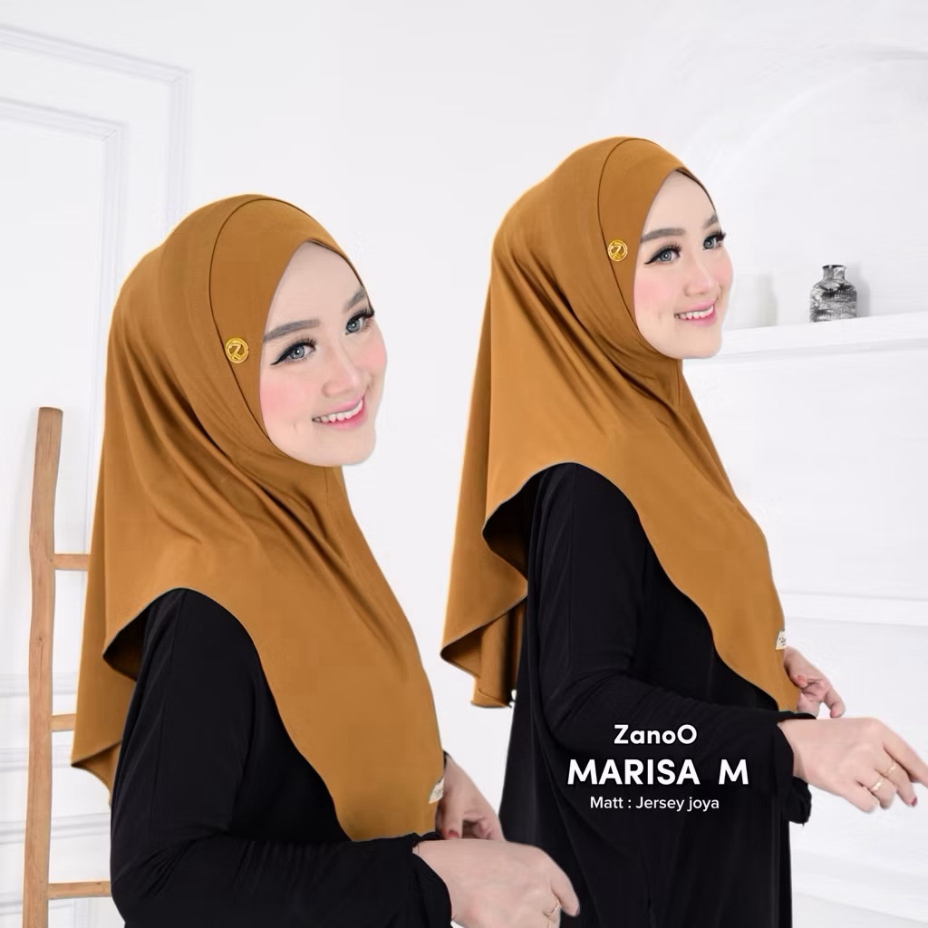 HIJAB INSTAN MARISSA SIZE M 70x75 BAHAN JERSEY JOYA BY ZANOO/HIJAB DAILY/HIJAB SPORT