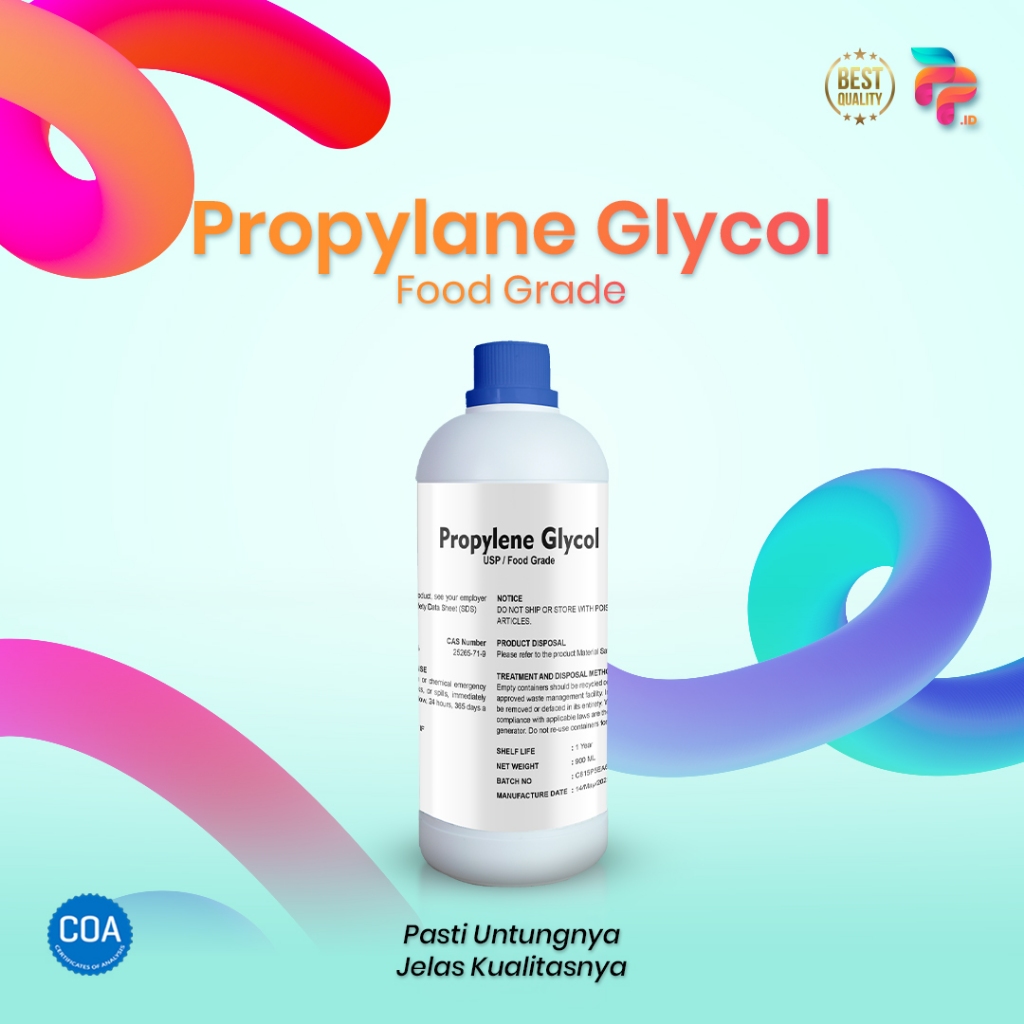 PG High Grade (By Chemtif) – Propylene Glycol Bahan Parfum, Kosmetik, Liquid & Industri