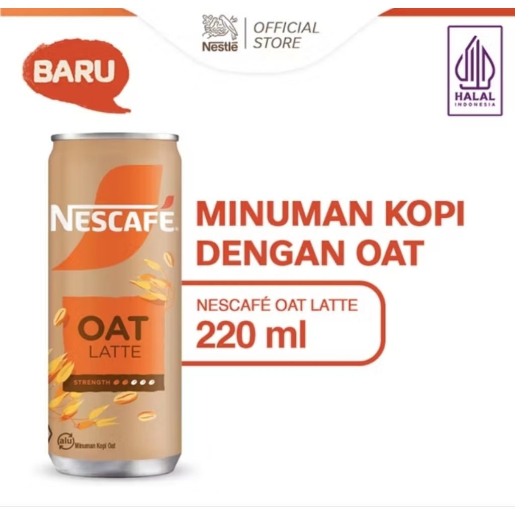 Minuman kaleng Kopi Nescafe Oat Latte
