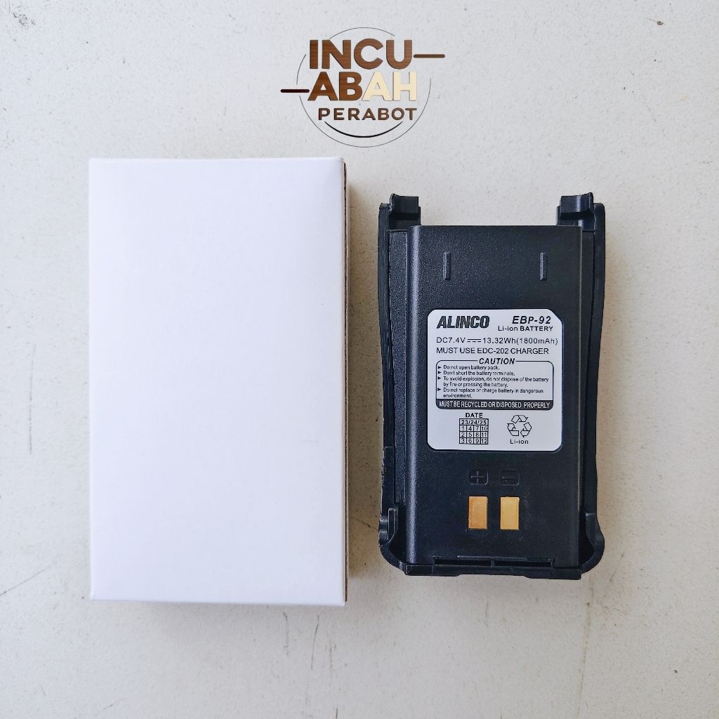 BATRE HT ALINCO DJ - CRX 1 / DJ - CRX 5 / DJ - CRX 3 / DJ - CRX 4 / VOSTER UV - X5 ( EBP-92 )