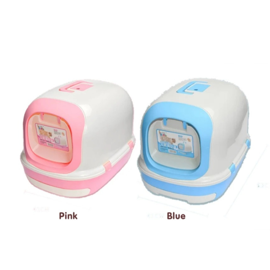 OCTAGON CAT LITTER BOX DOME TERTUTUP- Litter Box Kucing