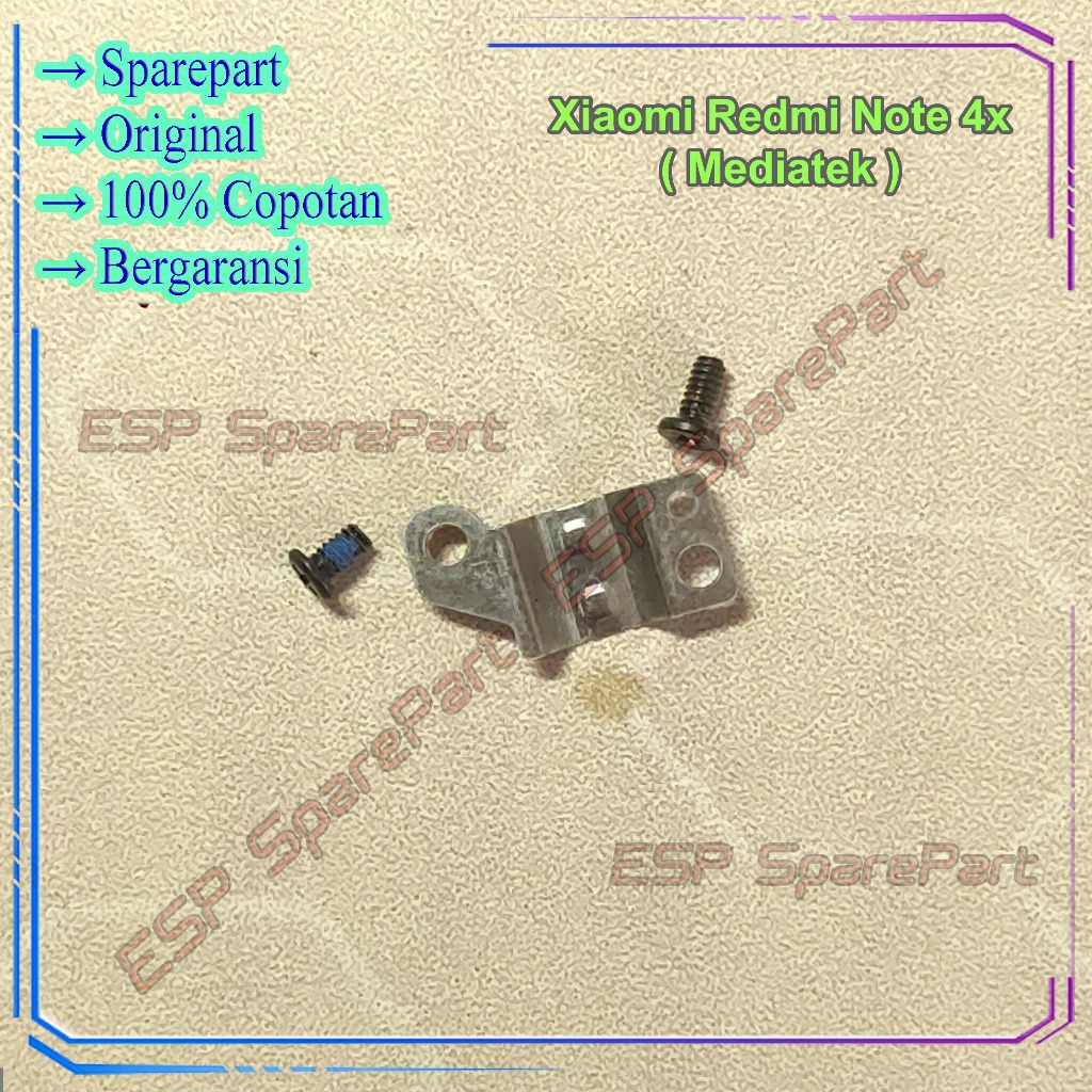 Plat Besi Xiaomi Redmi Note 4 / 4x Mediatek Penjepit Vibrate Getar Copotan