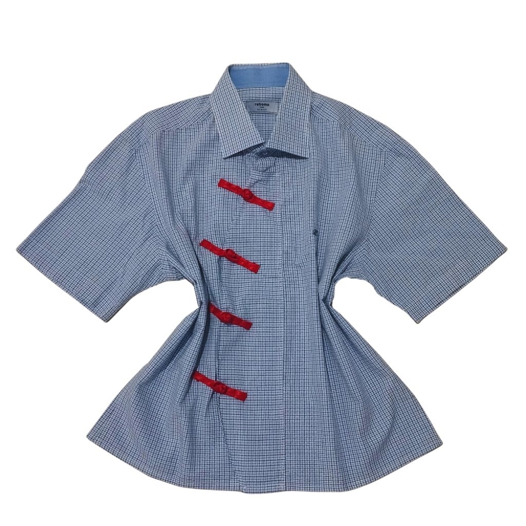 Cheongsam boxy shirt