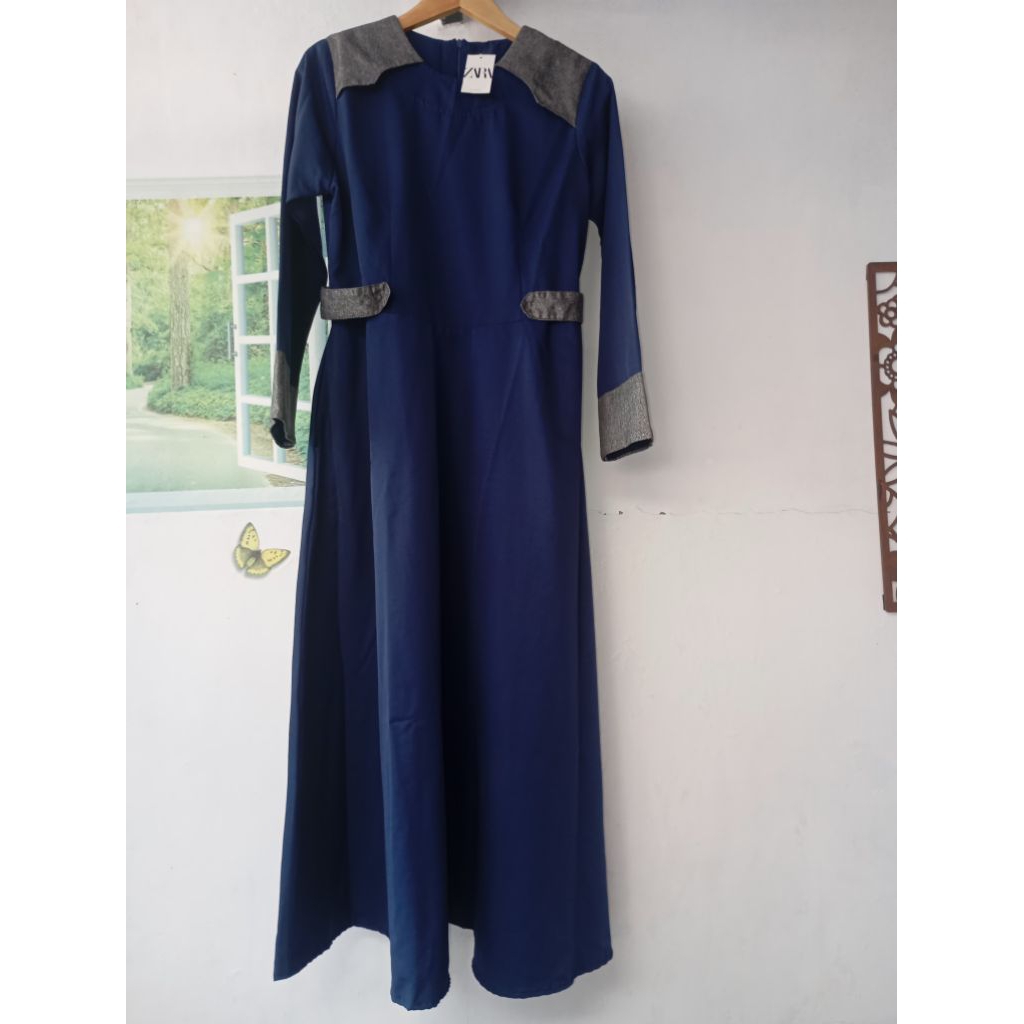 Gamis elegan bahan katun toyobo adem dan lembut