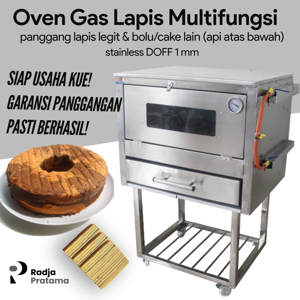 Oven Lapis Legit Multifungsi Gas Berkualitas Tipe Superior tebal 1 mm.