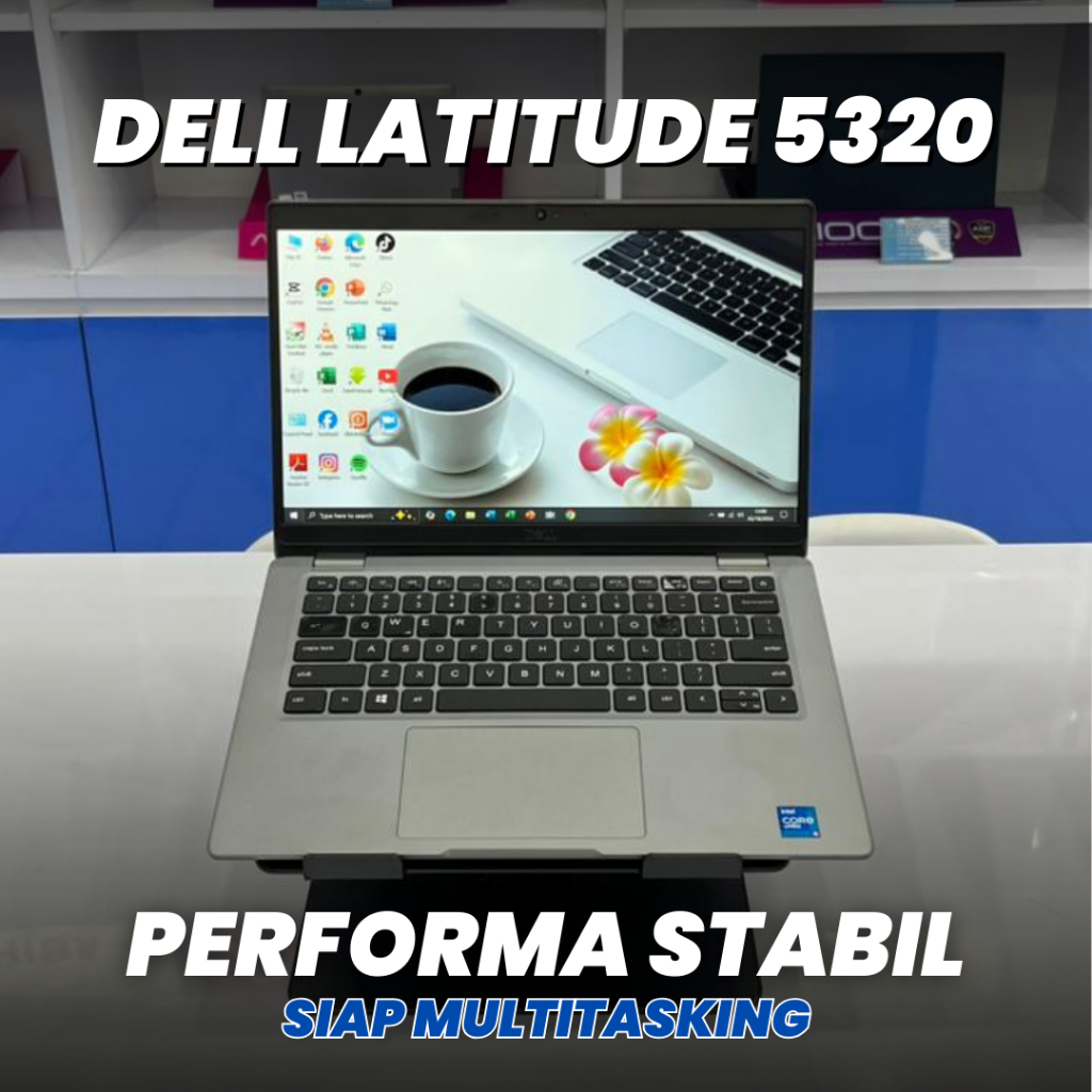 LAPTOP DELL LATITUDE 5320 CORE I5 Gen 11 ( 8 CPU )  RAM 8GB / SSD 256GB BISNIS PREMIUM