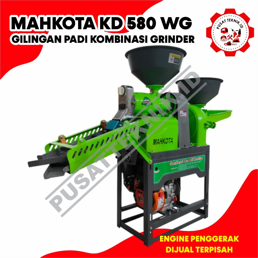 GILING PADI MAHKOTA KD580S 2in1 MESIN GILINGAN KOMBINASI GRINDER KD 580 S / WG RICE POLISHER KD580WG