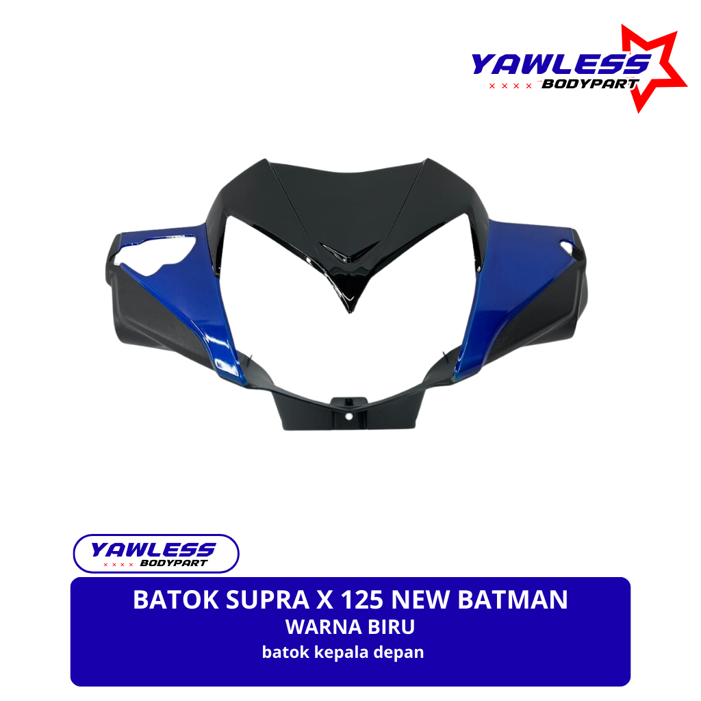 batok depan supra x 125 batman warna Biru / batok lampu supra x 125