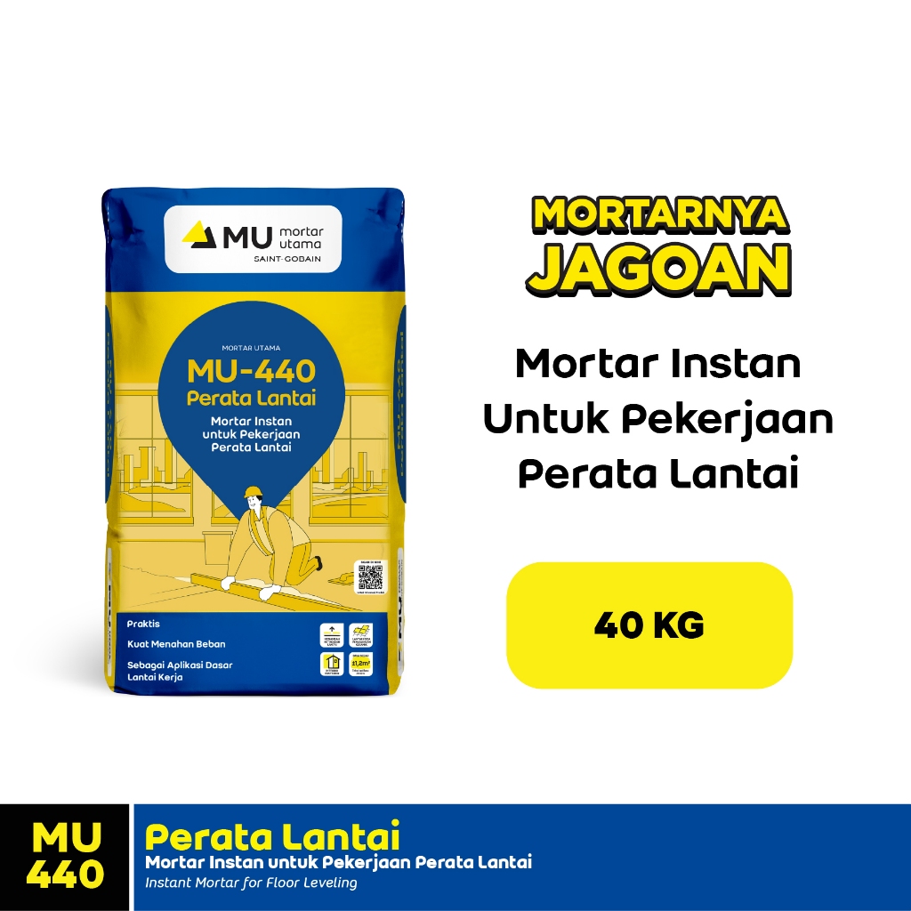 Mortar Utama MU-440 Floor Screed 40Kg