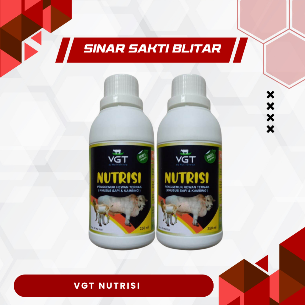 PROMO, TERMURAH VGT NUTRISI 250ML UNTUK IKAN