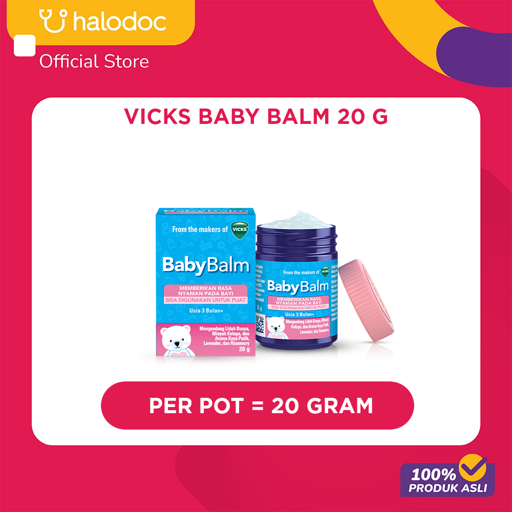 Vicks Baby Balm 20 g - Balsem Bayi untuk Flu dan Batuk