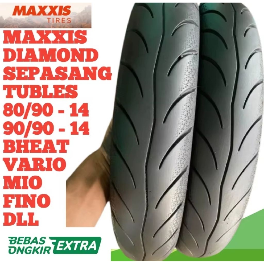 BAN MAXXIS DIAMOND 80/90 90/90 14 TUBLES