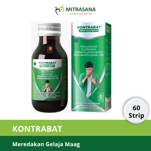 Kontrabat 60ml - Obat Batuk Lengkap Untuk Semua Jenis Batuk